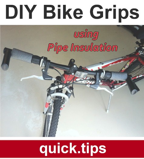 Easy way to replace bike handlebar grips.